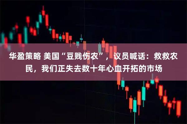 华盈策略 美国“豆贱伤农”，议员喊话：救救农民，我们正失去数十年心血开拓的市场
